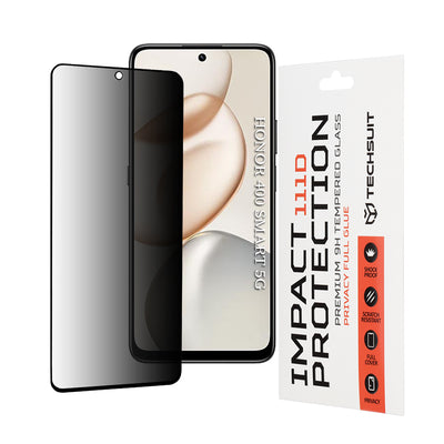 Folie de protectie pentru Honor X7b, Techsuit 111D Privacy Full Glue