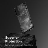 Husa pentru Samsung Galaxy A57 5G, Ringke Fusion X, camuflaj