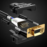 Cablu UGREEN Video Cable VG101 (11633), VGA Male to VGA Male, 10m, negru