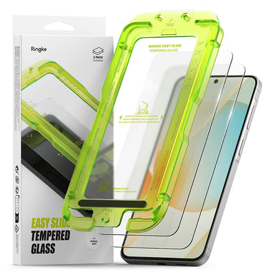 Folie de protectie pentru Samsung Galaxy A57 5G, Ringke Easy Slide Tempered Glass (2 pack)