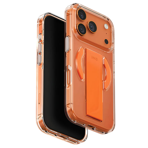 Husa pentru iPhone 17 Pro Max, UNIQ Heldro Air MagClick, oranj