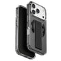 Husa pentru iPhone 17 Pro, UNIQ Heldro Air MagClick, negru/transparenta