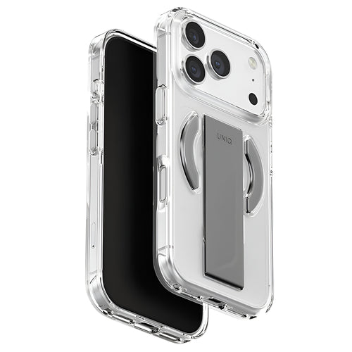 Husa pentru iPhone 17 Pro, UNIQ Heldro Air MagClick, gri