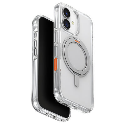 Husa pentru iPhone 17, UNIQ Swivix 360° Kickstand, argintiu