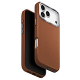 Husa pentru iPhone 17 Pro, UNIQ Lyden Leatherette Case, gri