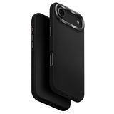 Husa pentru iPhone 17 Air, UNIQ Lyden Leatherette Case, negru