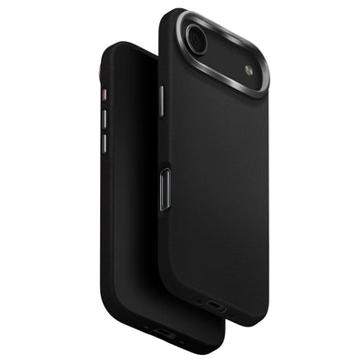 Husa pentru iPhone 17 Air, UNIQ Lyden Leatherette Case, negru