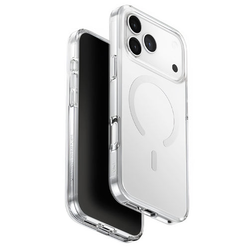 Husa pentru iPhone 17 Pro Max, UNIQ Clario MagClick™ Eco-Friendly Case, transparenta