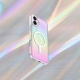 Husa pentru iPhone 17 Pro, UNIQ Iridescia MagClick™, Colorful Pink