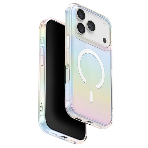 Husa pentru iPhone 17 Pro, UNIQ Iridescia MagClick™, multicolor