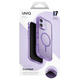 Husa pentru iPhone 17, UNIQ Combat MagClick, albastru