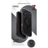 Husa pentru iPhone 17 Pro Max, UNIQ Swivix 360° Kickstand, argintiu