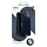 Husa pentru iPhone 17 Pro Max, UNIQ Keva Aramid, albastru