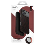 Husa pentru iPhone 17 Pro, UNIQ Keva Aramid, rosu