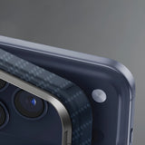 Husa pentru iPhone 17 Pro, UNIQ Keva Aramid, albastru inchis