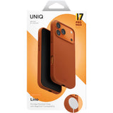 Husa pentru iPhone 17 Pro, UNIQ Lino MagClick™, oranj