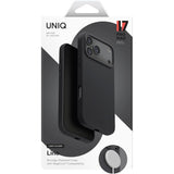 Husa pentru iPhone 17 Pro, UNIQ Lino MagClick™, negru