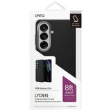 Husa pentru Samsung Galaxy S26, UNIQ Lyden Leatherette Case, negru