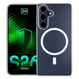 Husa pentru Samsung Galaxy S26 Plus, 3mk Clear MagCase, transparenta