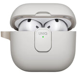 Husa casti pentru AirPods 4, Uniq Clyde Series Gray Beige