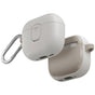 Husa casti pentru AirPods 4, Uniq Clyde Series Gray Beige