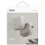 Husa casti pentru AirPods 4, Uniq Clyde Series Gray Beige