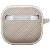 Husa casti pentru AirPods 4, Uniq Clyde Series Gray Beige