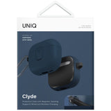 Husa casti pentru AirPods 4, Uniq Clyde Series Blue, alb