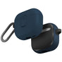 Husa casti pentru AirPods 4, Uniq Clyde Series Blue, alb