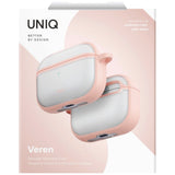 Husa casti pentru AirPods Pro 3, Uniq Veren Series, roz