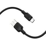 Cablu Borofone de date Lenny Series (BX113), USB to Type-C, Silicon, 3A, 2m, negru