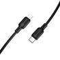 Cablu Borofone de date Lenny Series (BX113), Type-C to Lightning, 27W, Silicon, 2m, negru