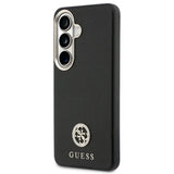 Husa pentru Samsung Galaxy S26 Plus, Guess Rhinestone Round Logo MagSafe (GUHMS26MPGCRMDEK), negru