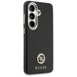 Husa pentru Samsung Galaxy S26 Plus, Guess Rhinestone Round Logo MagSafe (GUHMS26MPGCRMDEK), negru
