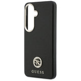 Husa pentru Samsung Galaxy S26 Plus, Guess Rhinestone Round Logo MagSafe (GUHMS26MPGCRMDEK), negru