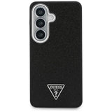 Husa pentru Samsung Galaxy S26 Plus, Guess Fixed Glitter Triangle Logo MagSafe (GUHMS26MPFGTSCMK), negru