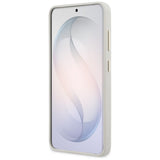 Husa pentru Samsung Galaxy S26, Guess Rhinestone Round Logo MagSafe (GUHMS26SPGCRMDEE), bej