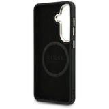 Husa pentru Samsung Galaxy S26, Guess Perforated Logo MagSafe (GUHMS26S5PG4SRGW), maro