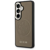 Husa pentru Samsung Galaxy S26, Guess Perforated Logo MagSafe (GUHMS26S5PG4SRGW), maro