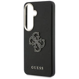 Husa pentru Samsung Galaxy S26 Plus, Guess Grained Big 4G Metal Logo (GUHCS26M5PS4RGGK), negru