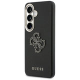 Husa pentru Samsung Galaxy S26 Plus, Guess Grained Big 4G Metal Logo (GUHCS26M5PS4RGGK), negru