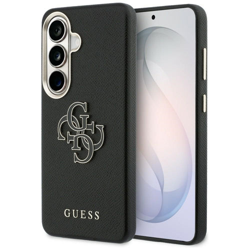 Husa pentru Samsung Galaxy S26 Plus, Guess Grained Big 4G Metal Logo (GUHCS26M5PS4RGGK), negru