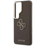 Husa pentru Samsung Galaxy S26 Ultra, Guess Grained Big 4G Metal Logo (GUHCS26L5PS4RGGW), maro