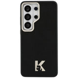 Husa pentru Samsung Galaxy S26 Ultra, Karl Lagerfeld Wrapped Grained Piele cu K Head Logo MagSafe (KLHMS26L5PGFKHGK), negru