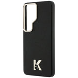 Husa pentru Samsung Galaxy S26 Ultra, Karl Lagerfeld Wrapped Grained Piele cu K Head Logo MagSafe (KLHMS26L5PGFKHGK), negru
