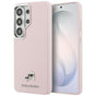 Husa pentru Samsung Galaxy S26 Ultra, Karl Lagerfeld Wrapped Grained Piele cu K&C Head Pin MagSafe (KLHMS26L6PFKCLP), roz
