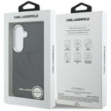 Husa pentru Samsung Galaxy S26, Karl Lagerfeld Wrapped Piele cu Karl Round Point Logo MagSafe (KLHMS26SPSKRPMK), negru