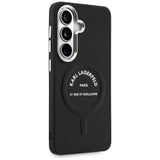 Husa pentru Samsung Galaxy S26, Karl Lagerfeld Wrapped Piele cu Karl RSG Logo MagSafe (KLHMS26SPSKRSGEK), roz
