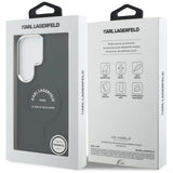 Husa pentru Samsung Galaxy S26 Ultra, Karl Lagerfeld Wrapped Piele cu Karl RSG Logo MagSafe (KLHMS26LPSKRSGEK), negru