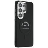Husa pentru Samsung Galaxy S26 Ultra, Karl Lagerfeld Wrapped Piele cu Karl RSG Logo MagSafe (KLHMS26LPSKRSGEK), negru